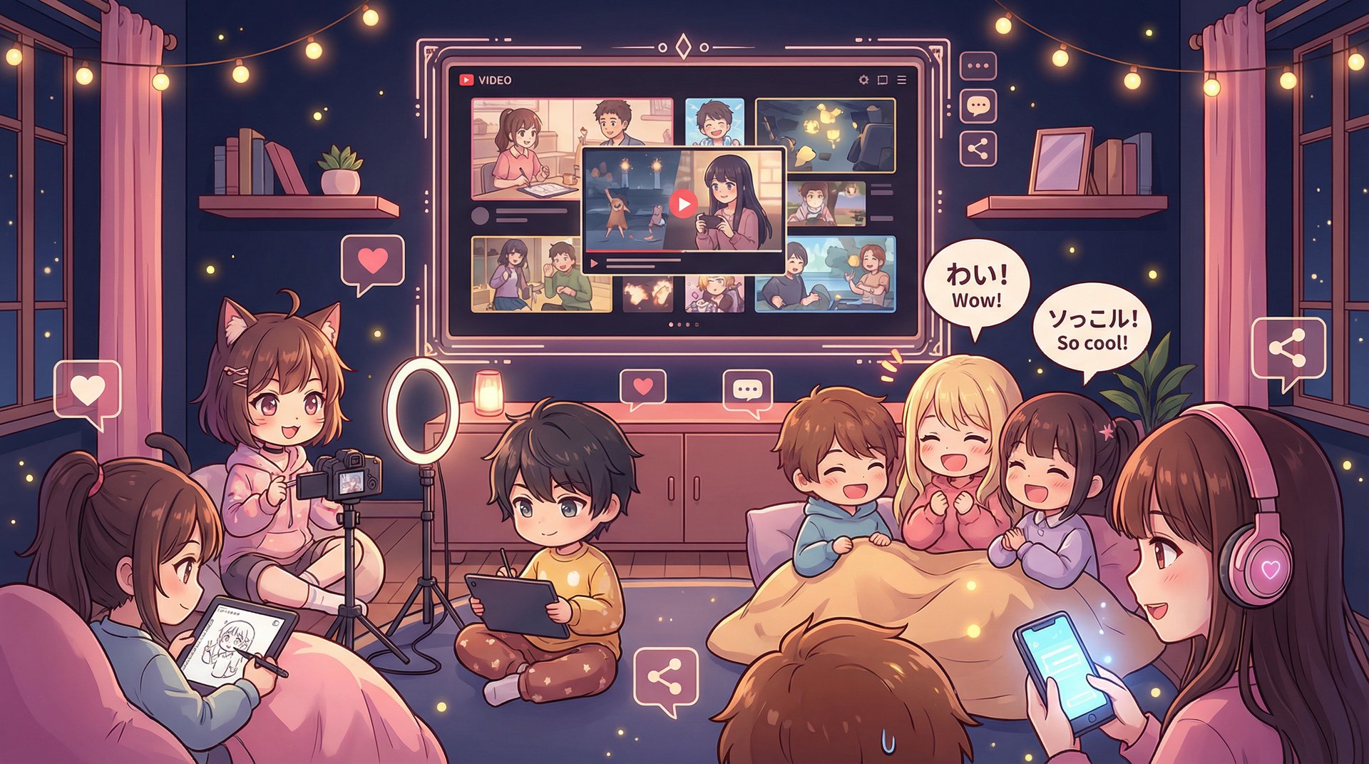 网红主播视频社区互动